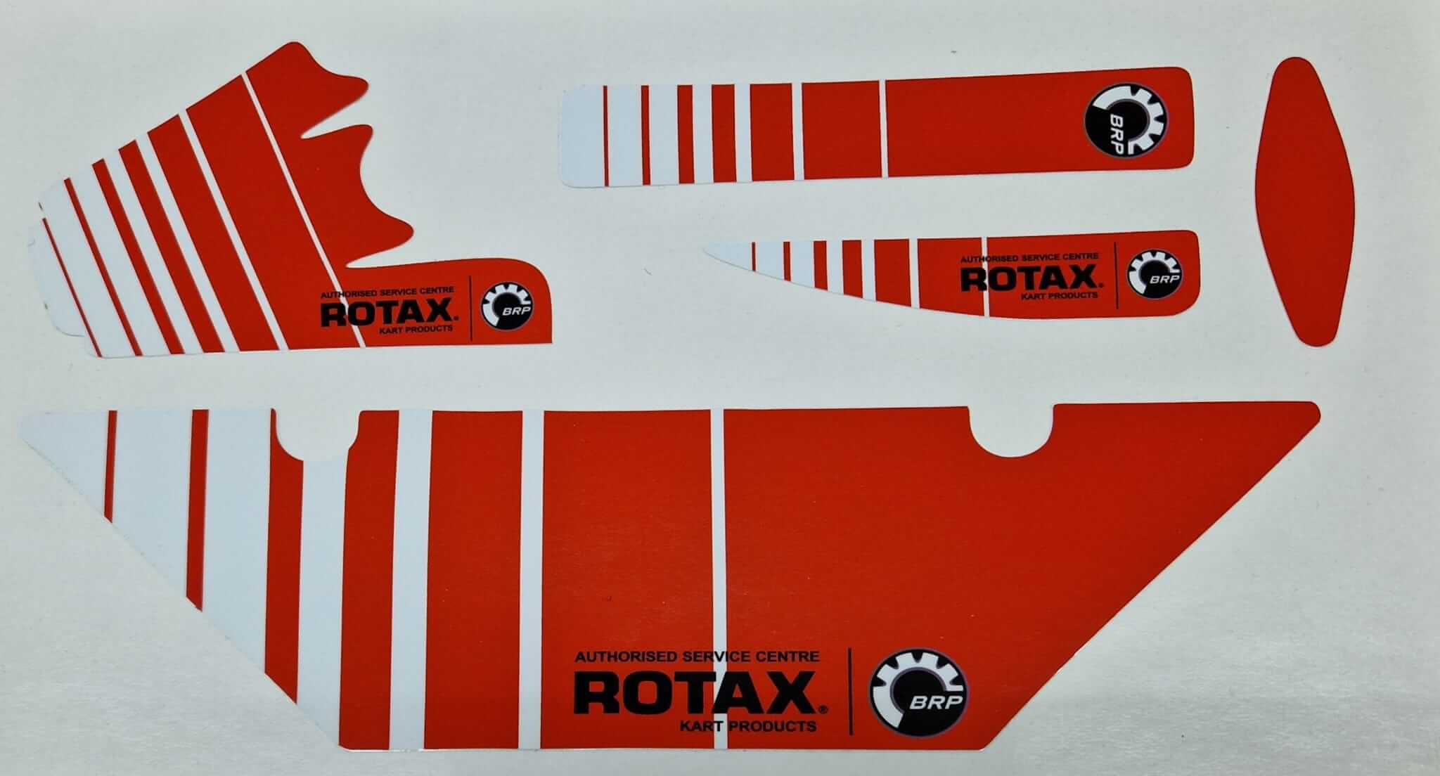 Sticker Rot\Orange für Rotax Kühler