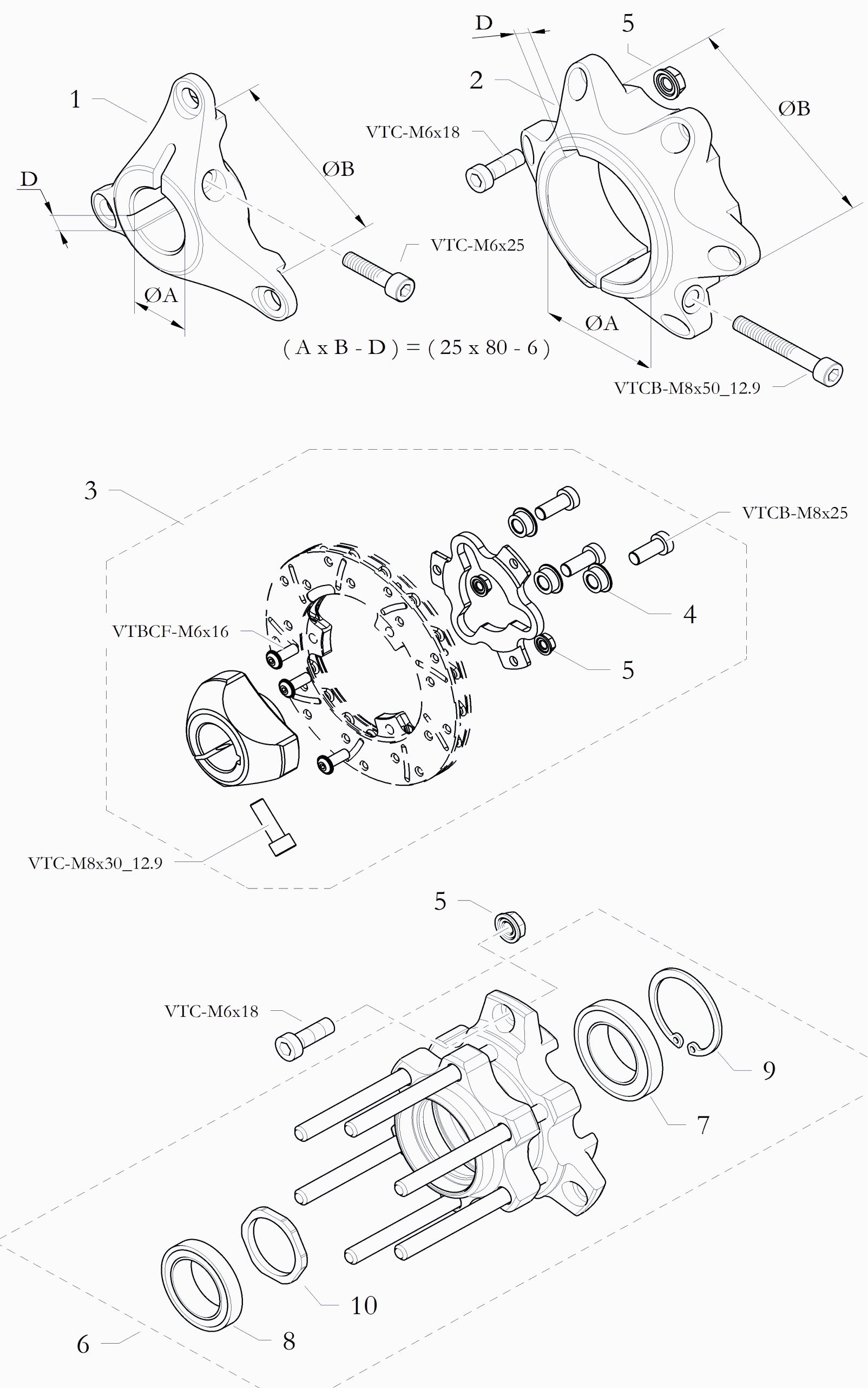 Bremsscheiben Halter