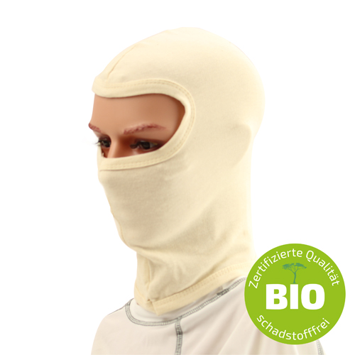 Sturmhaube BIO-Cotton 200g schwer natur