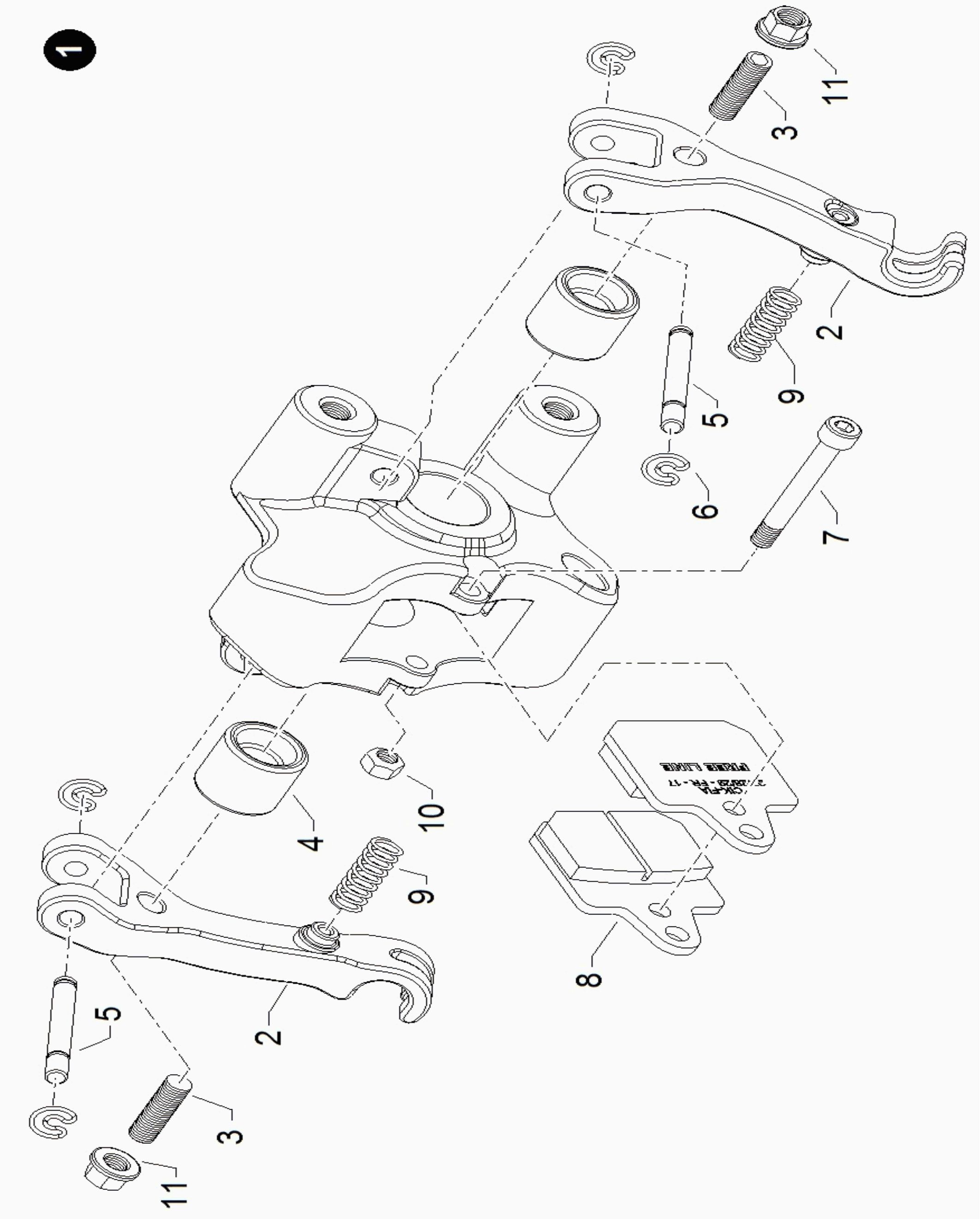 Bremssattel M20x2 H5