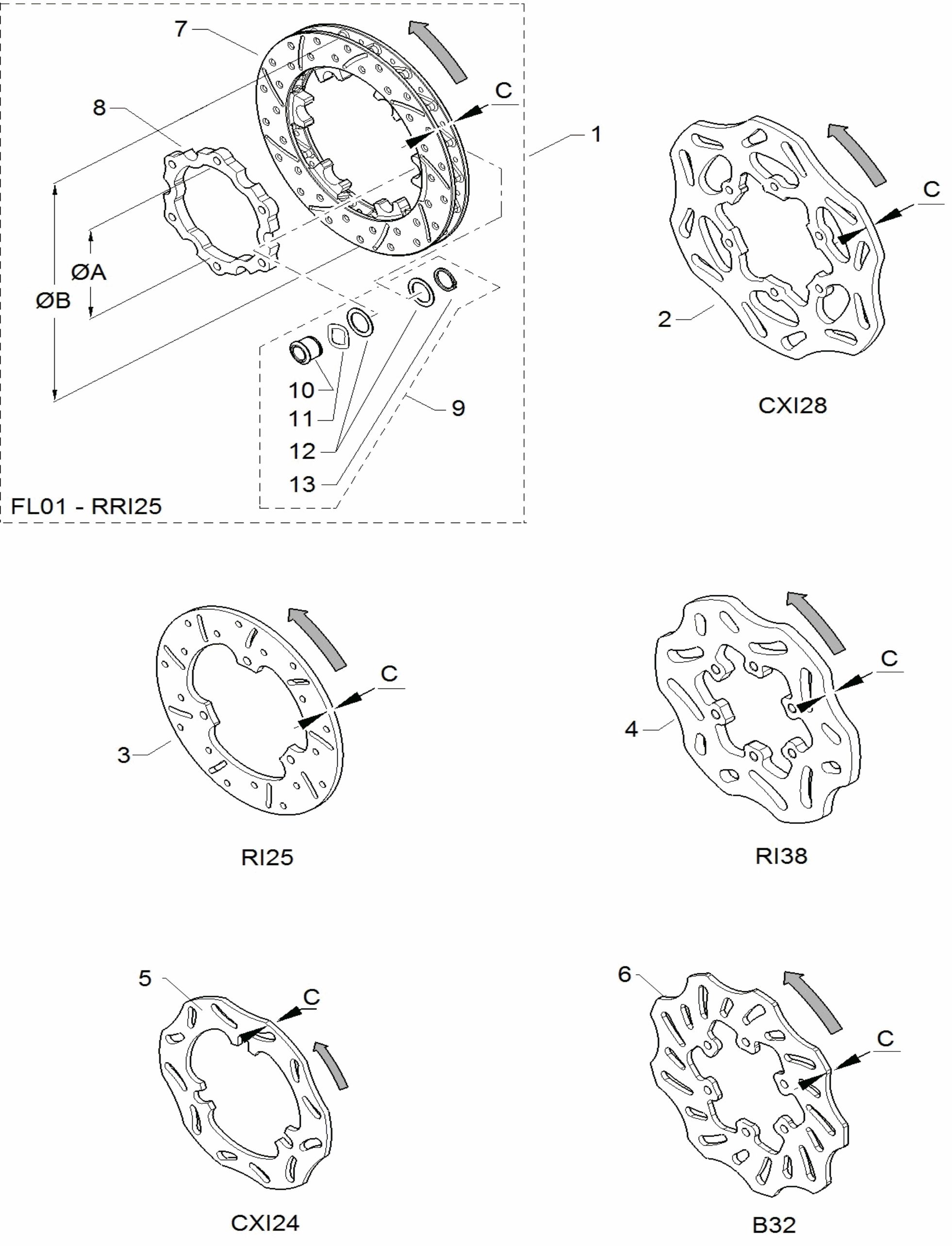 Bremsscheibe Hinten