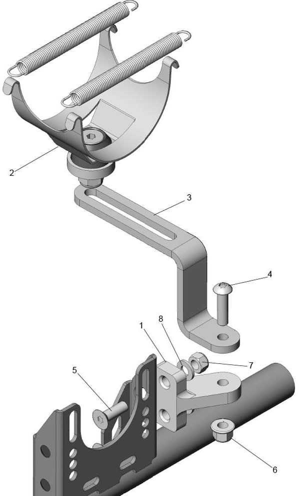 Auspuffhalter IAME Furia 2022/23