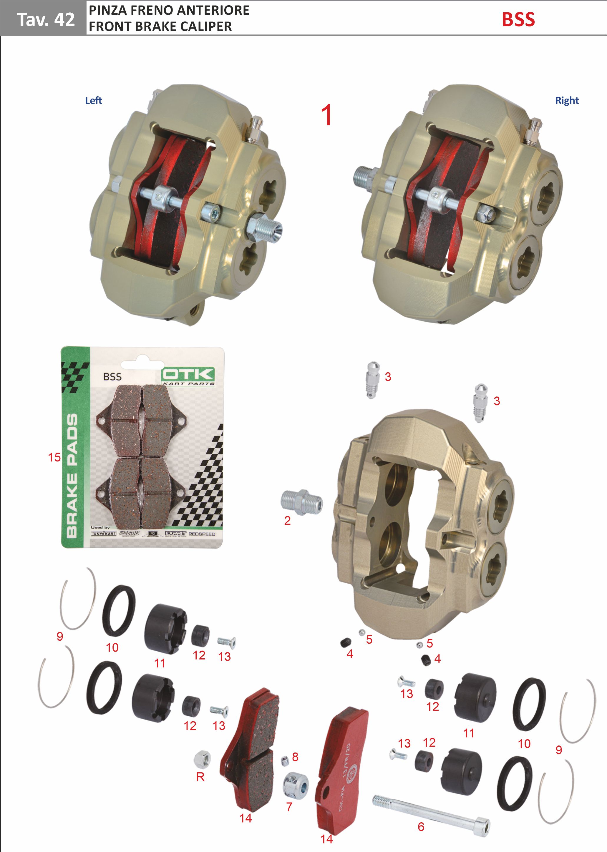 Vorderer Bremssattel BSS