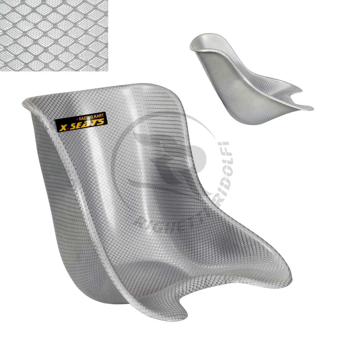 Elite Kart Sitz X Silber Soft